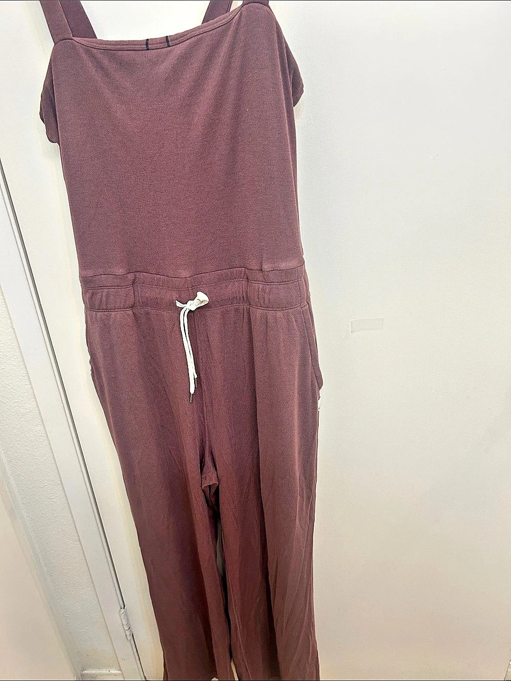 Vuori Wide Leg Jumpsuit in Purple Size Large